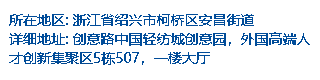Address of the Keqiao International Park, Site of AIS Docet 2024