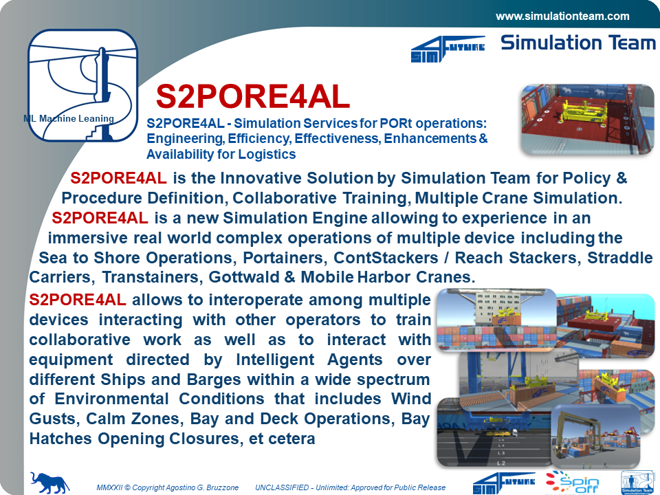 S2PORE4AL - Simulation Services for PORt operations: Engineering, Efficiency, Effectiveness, Enhancements &  Availability for Logistics